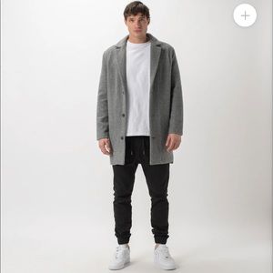 WINTER IS HERE!!! Wool Jacket with Hood, Grey Marle, Small BNWT